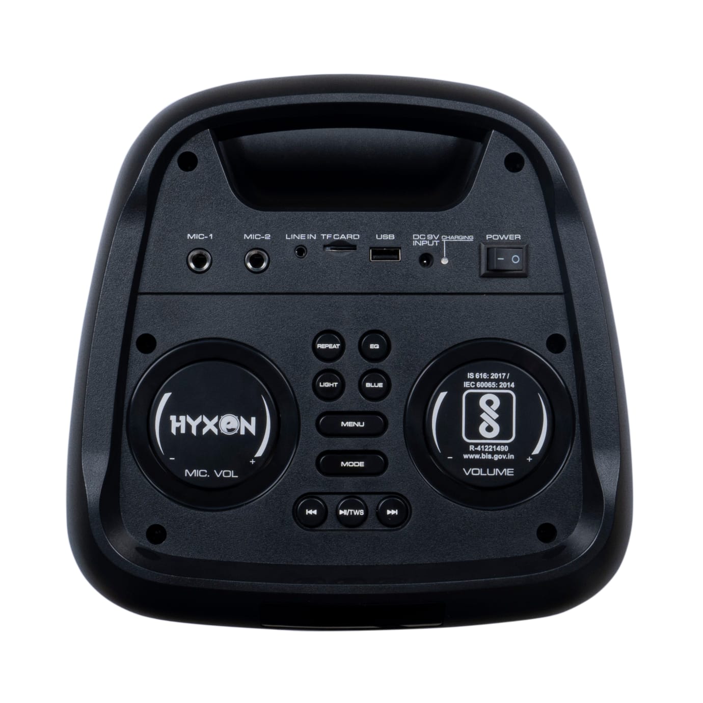 HYXON - HTMS-505 Bluetooth, USB, FM Radio, TF Card, Party Speaker With 2 UHF Microphone