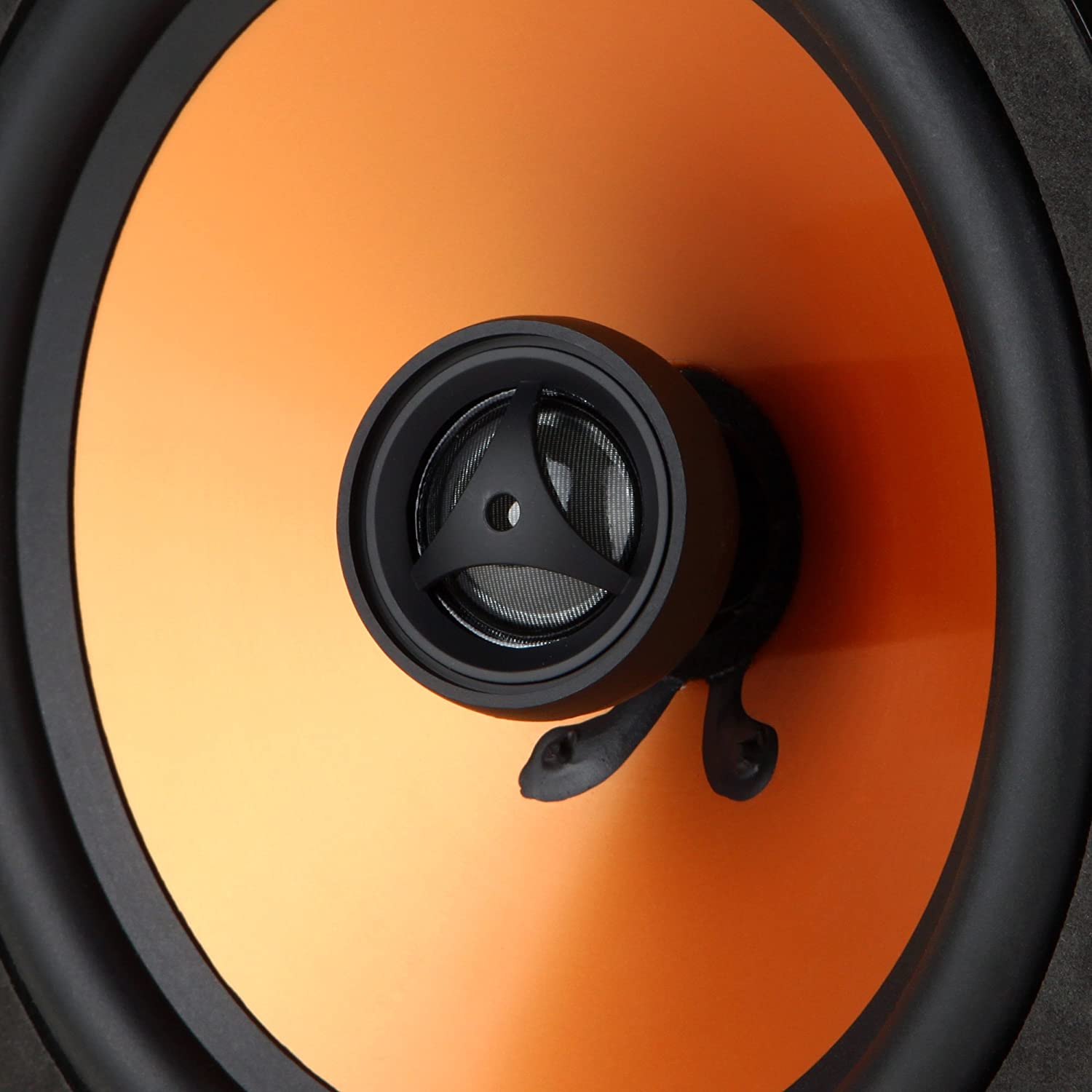 Micca M-6C 6.5 Inch 2-Way in-Ceiling Round Speaker for Whole House Audio, Home Theater, Indoor or Covered Outdoor Areas, 6.5" Woofer, 1" Silk Tweeter, 7.6" Cutout Diameter White, Paintable, Each