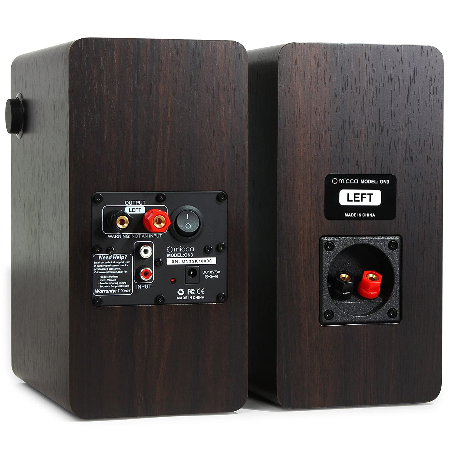 Micca ON3 Powered Bookshelf Speakers