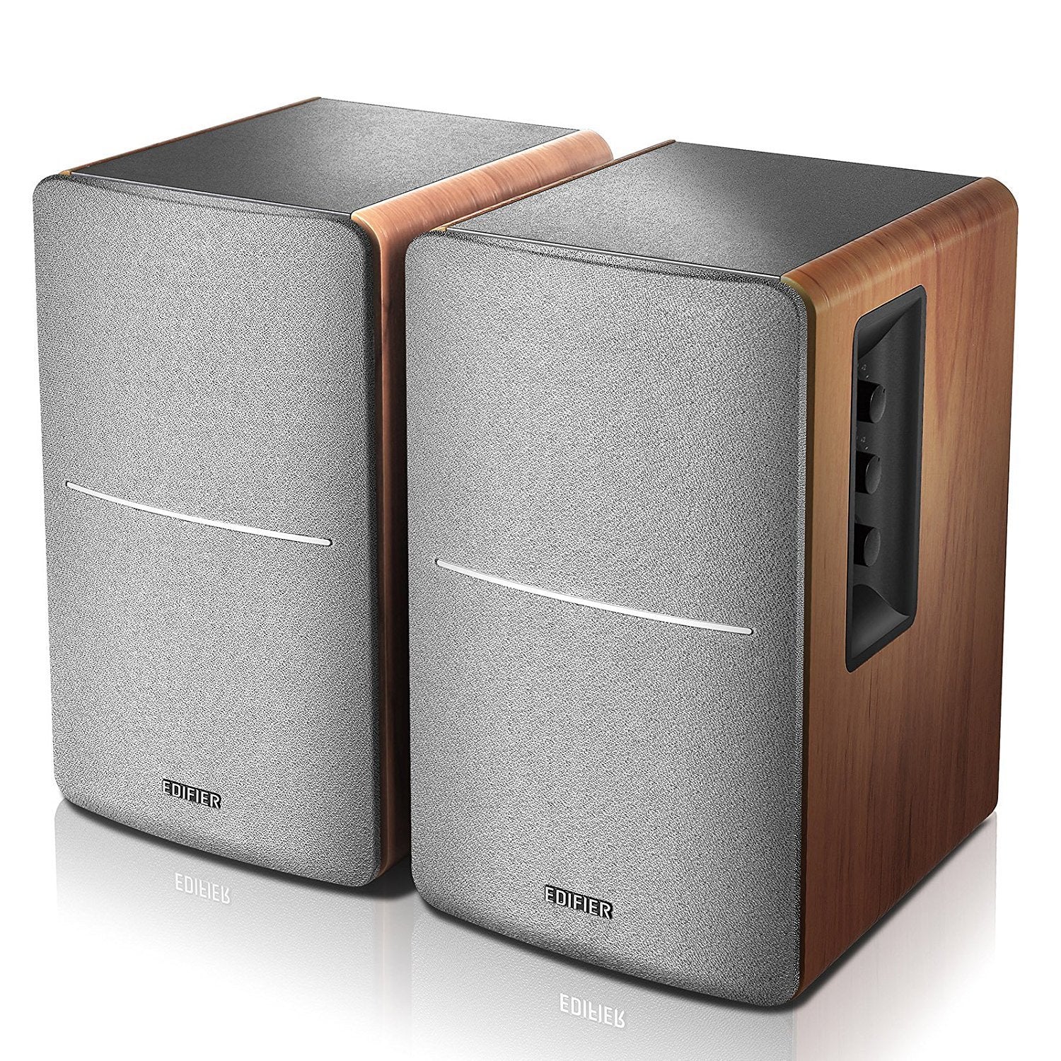 Edifier R1280T Powered Bookshelf Speakers - 2.0 Active Near Field Monitors - Studio Monitor Speaker - Wooden Enclosure - 42 Watts RMS