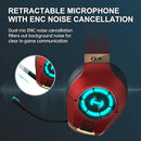 Edifier Hecate GX Hi-Res Gaming Headset for PS4/ PS5/ PC/Switch/Xbox Gamepad - USB/Type-C/3.5mm Wired Gaming Headphones with Microphone RGB Lighting - ENC Noise Cancelling - 50mm Driver (Red)