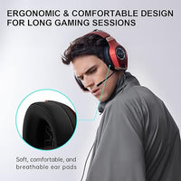 Edifier Hecate GX Hi-Res Gaming Headset for PS4/ PS5/ PC/Switch/Xbox Gamepad - USB/Type-C/3.5mm Wired Gaming Headphones with Microphone RGB Lighting - ENC Noise Cancelling - 50mm Driver (Red)