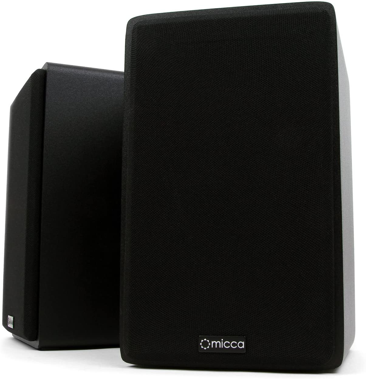 Micca MB42X Advanced Bookshelf Speakers for Home Theater Surround Sound, Stereo, and Passive Near Field Monitor, 2-Way (Black, Pair)