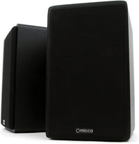 Micca MB42X Advanced Bookshelf Speakers for Home Theater Surround Sound, Stereo, and Passive Near Field Monitor, 2-Way (Black, Pair)