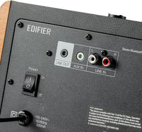 EDIFIER D12 Tabletop Speaker - Integrated Desktop Stereo Bluetooth Speaker - Wireless Computer Speaker for Desktop Use- 70 Watts RMS with Subwoofer Line Out - Wooden Enclosure