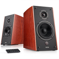 Edifier R2000DB Powered Bluetooth Bookshelf Speakers - Near-Field Studio Monitors – 120W RMS Studio Monitor with Optical Input 5″ Large Woofer - Wood
