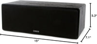 Micca MB42X-C Advanced Center Channel Speaker for Home Theater, Surround Sound, Passive, 2-Way (Black, Each)