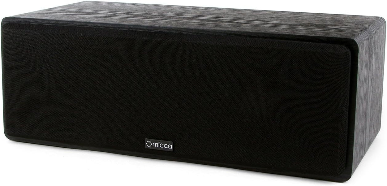 Micca MB42-C Center Channel Speaker for Home Theater, Surround Sound, Passive, 2-Way (Black, Each)