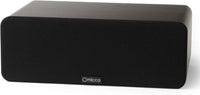 Micca OoO Slim Center Channel Speaker with 3-Inch Woofers and Silk Tweeter, Thin Design Under 4" Tall, for Desktop Stereo or Home Theater Surround Sound, Wall Mountable, Single, Dark Walnut