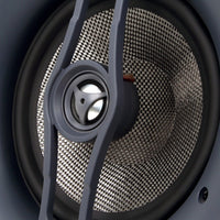 Micca Reference Series R-8C 2-Way in Ceiling in Wall Speaker, 8 Inch Woofer, 1-Inch Pivoting Aluminum Dome Tweeter, Tone Controls, 9.5-Inch Cutout Diameter, Each, White