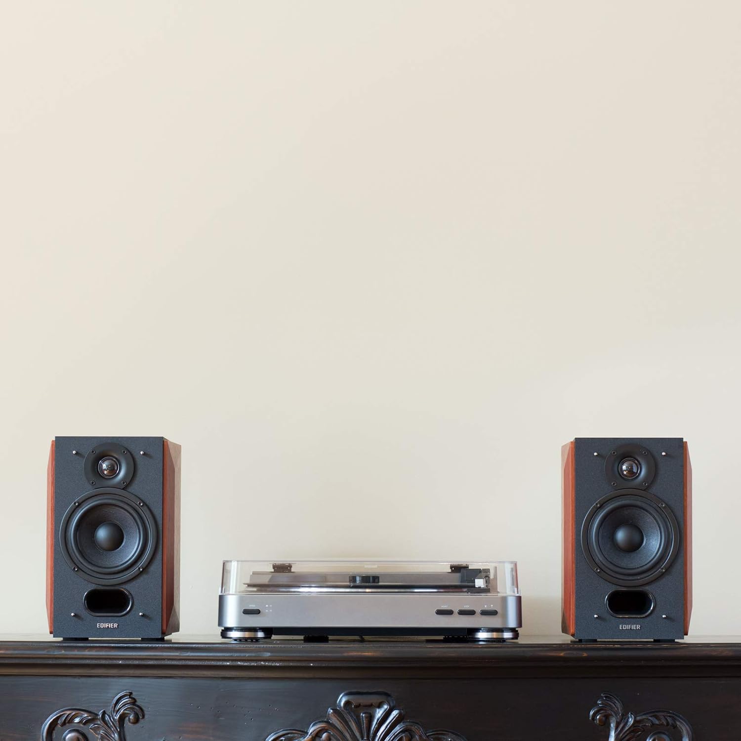 P17 Passive Bookshelf Speakers - 2-Way Speakers with Built-in Wall-Mount Bracket - Perfect for 5.1, 7.1 or 11.1 Side/Rear Surround Setup - Pair - Needs Amplifier or Receiver to Operate