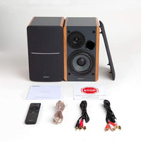 Edifier R1280T Powered Bookshelf Speakers - 2.0 Active Near Field Monitors - Studio Monitor Speaker - Wooden Enclosure - 42 Watts RMS