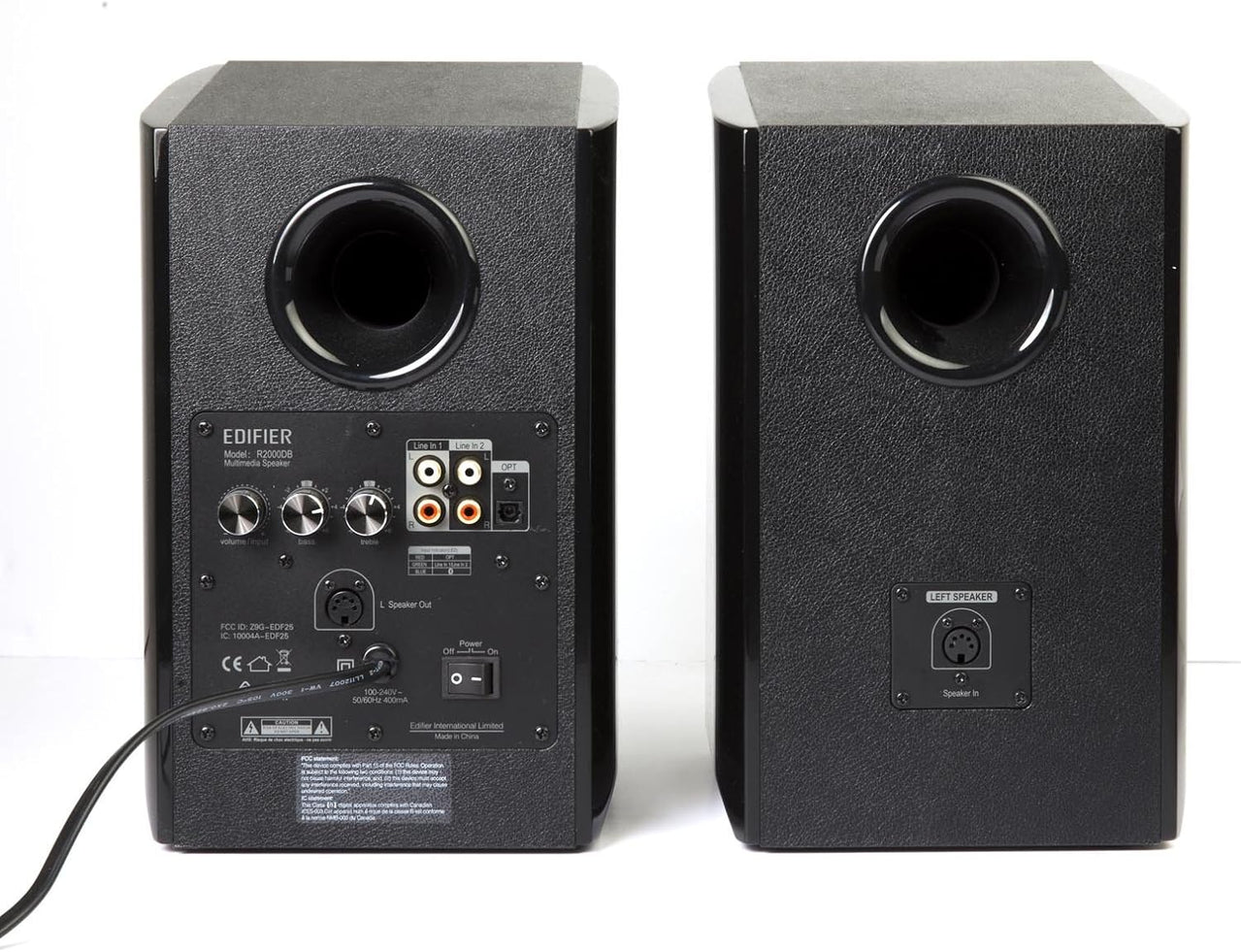 Edifier R2000DB Active Bluetooth Bookshelf Speakers - Optical Input - 2.0 Wireless Near-Field Studio Monitor Speakers - 120 Watts RMS with 5″ Large Woofer – Black