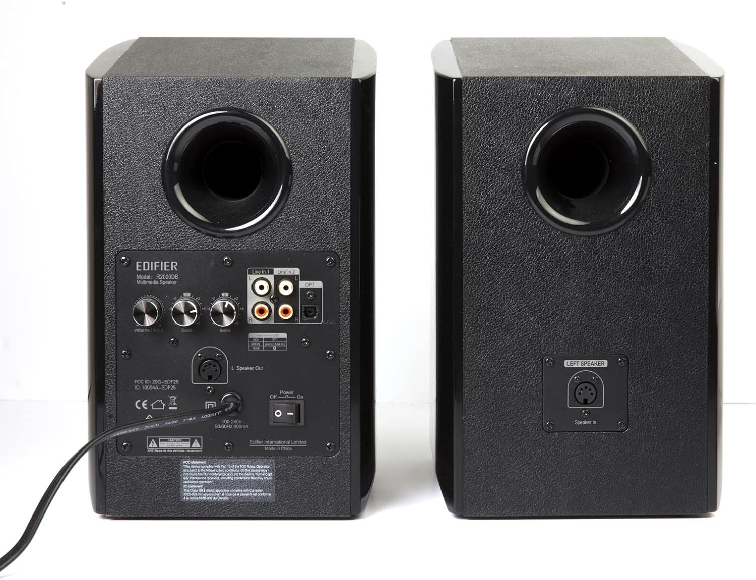 Edifier R2000DB Active Bluetooth Bookshelf Speakers - Optical Input - 2.0 Wireless Near-Field Studio Monitor Speakers - 120 Watts RMS with 5″ Large Woofer – Black